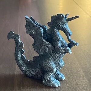 Vintage 1981 Spoontiques Mini Pewter Dragon #518